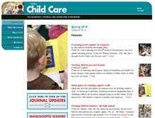 Tablet Screenshot of childcarequarterly.com